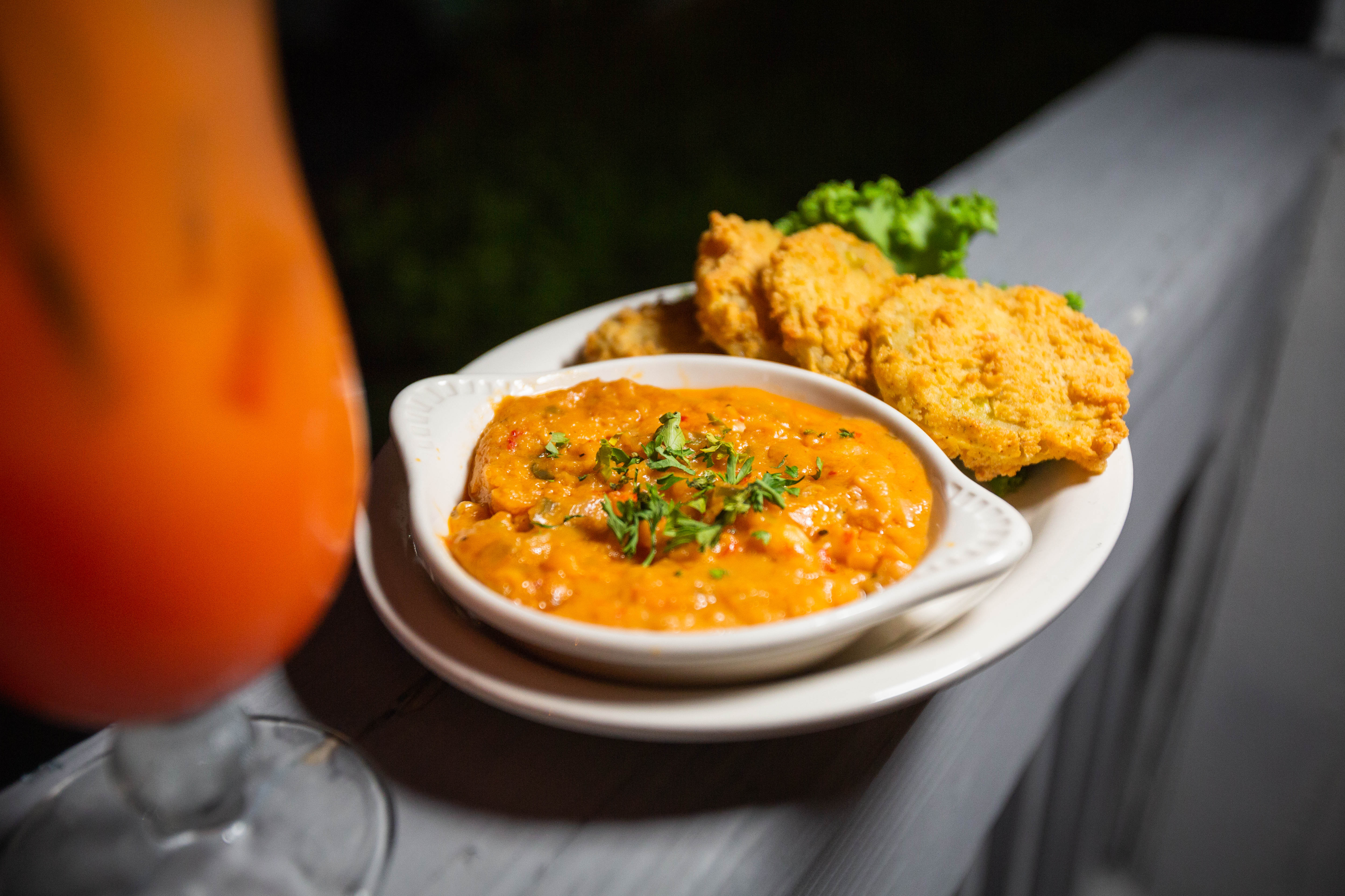 Broussard's Fried Green Tomatoes Al Fresco Dining