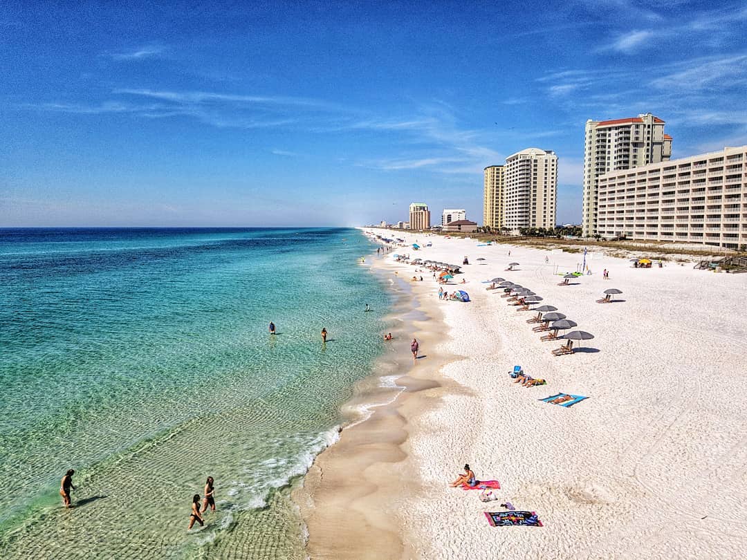 Arial View of Navarre Beach 